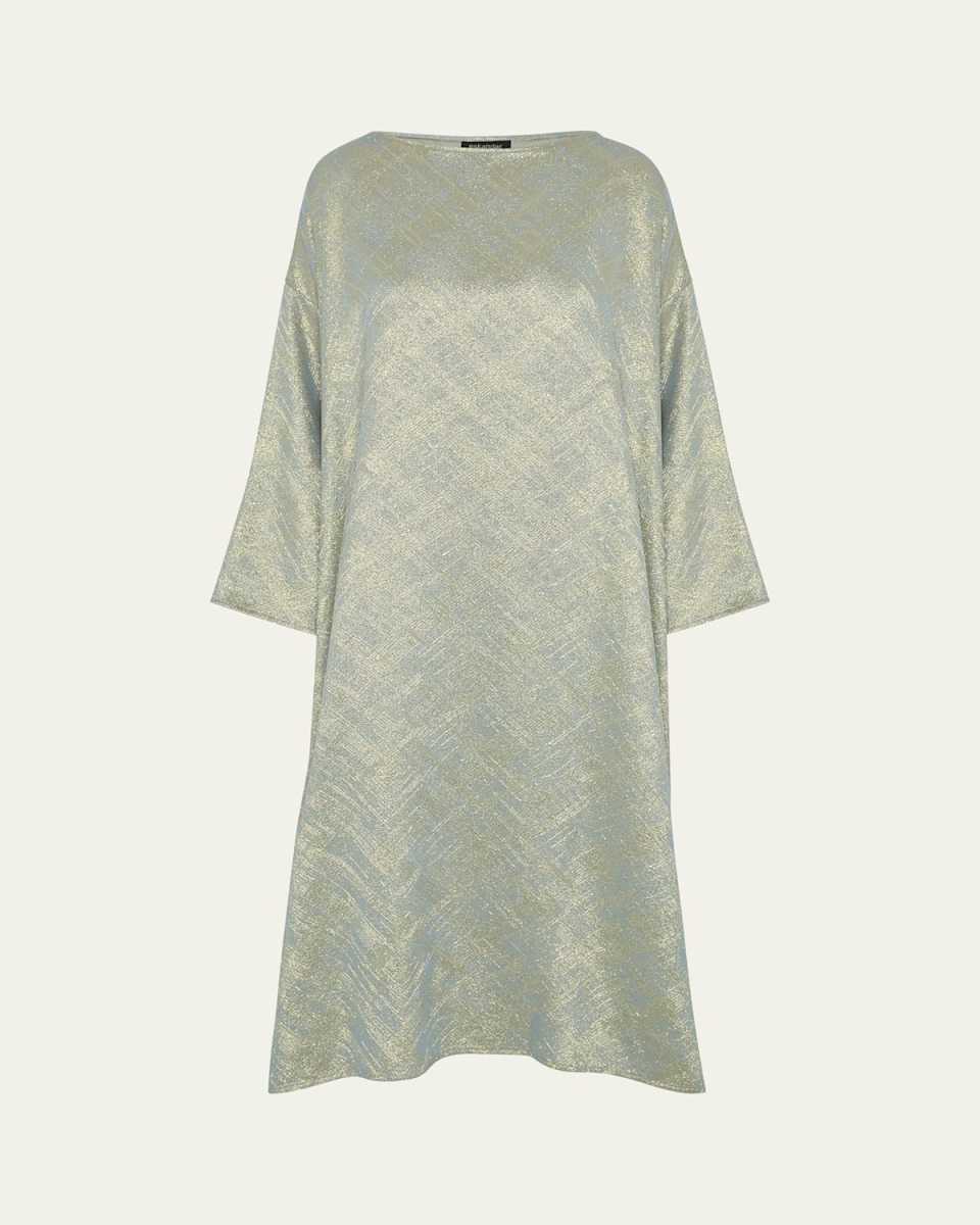Wide A-line Scoop Neck Dress